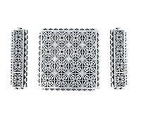 SynapSYA Rejilla Desague Jardin Tree Pit Cover Splicing Grate Garden No Trench Splicing Drainage Grille Mats Floor Grid Drain Tile(2PCS C-Edge Bar)