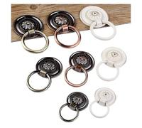 SynapSYA Tiradores de Anilla Retro Pomo de armario vintage, tirador anilla for cajón, aparador, pomos, tiradores redonda(Bronze Diameter 56mm)