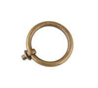 SynapSYA Tiradores de Anilla Retro Tirador de anillo bronce for muebles, tirador puerta cajón, dormitorio, armario estilo retro, 1 pieza(Bronze,4cm ring)