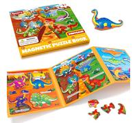 SYNARRY Puzzle Magnetico 3 4 5 Años, Dinosaurios Juguetes 3 4 5 Años | Rompecabezas Niños, Juegos de Viaje, Regalo Juguetes Educativos
