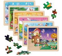 SYNARRY Puzzle Niños 3 4 5 6 7 8 Años, 6×60 Piezas Puzzle Princesas, Juguete Juego Educativo 3~8 Años Niña Niños