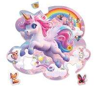 SYNARRY Puzzle Unicornio Princesas Niños 3 4 5 6 7 8 Años, Puzzle Infantil 45 Piezas Grandes, Juguete Juego Educativo 3~8 Años Niña Niño