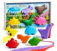 SYNCFUN 6 lápices de colores lavables con diseño de dinosaurio