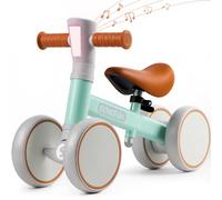 SYNCFUN Bicicleta de equilibrio para bebés con música y luz para niños de 1 a 2 años, regalo de primer cumpleaños, regalo de cumpleaños de un año para niños y niñas, juguetes para bebés al aire libre