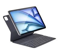 Synchro Bands Funda magnética con teclado inteligente para iPad de 10ª generación 2022, con dos ángulos de visión, QWERTY inglés de EE. UU., protección frontal trasera (gris)