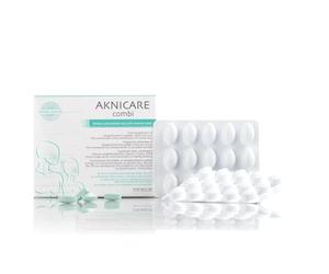 Synchroline - Aknicare Combi Suplemento Alimenticio 30 Comprimidos con Té Verde Niacina y Zinc para Piel con Tendencia Acneica, Made In Italy