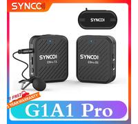 Synco G1(A1) Pro micrófono Lavalier inalámbrico micrófono de solapa profesional con estuche de carga para cámara Smartphone TikTok YouTuber G1A1 Pro
