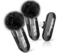 SYNCO Kit de 2 Micrófonos de Solapa Inalámbricos para iPhone 14/13/12/11/SE, P2XL Micrófonos Inalámbricos Profesionales para TikTok, Youtube, Streaming, Vlog, Micrófono-Solapa-Inalámbrico-iPhone