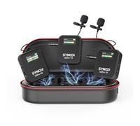 SYNCO Micrófono Inalámbrico Lavalier G2(A2) Pro, Micro de Solapa 2.4 GHz 200m Compatible con Cámara DSLR Videocámaras Móviles Tabletas para Grabación y Entrevistas