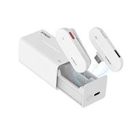 SYNCO Micrófono Inalámbrico Móvil, P1T (Type-C) Wireless Micro de Solapa de 2.4 GHz con Funda de Carga Plug & Play Compatible con Smartphone Tablet, Micrófono-Solapa-Inalámbrico-Wireless-Smartphone