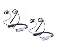 SYNCO Xtalk S2 Wireless Intercom Headset System 820ft 250m 2.4G AI Noise Cancellation, Full Duplex 10 Hours 88g Duel-Mode for Work and Life Neckband Design for Wedding Gym Outdoor Sports (S2/2-Person)