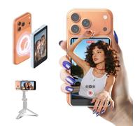 SYNCO XView M4 Pantalla Selfie Monitor para iPhone 7-18 Pro MAX (Azul) | Inalámbrico 50m, Batería 3H, Soporta 1080p, Baja Latencia 40ms, Conexión P2P, Altavoz Integrado para Vlog & YouTube