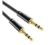 Syncwire Cable de Audio Jack 3.5mm Macho Macho, Nylon Trenzado - 1M Cable Aux Estéreo para Auriculares, iPod, iPhone, iPad, Audio de Coche, Phones, MP3