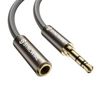 SYNCWIRE Cable de extensión de auriculares de 6.5 pies [sonido de alta fidelidad] [conector chapado en oro] [TRS] trenzado de nailon de 3.5 mm macho a hembra, cable de extensión de audio compatible