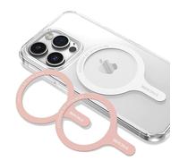 SYNCWIRE Magnetic Ring Plate 3 Pack, MagSafe Ring Universal Metal Ring Compatible con la Carga Inalámbrica MagSafe, Sticker MagSafe para iPhone 15/14/13/12 Series, Galaxy S23/S22/S21 y Más