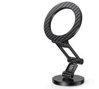 SYNCWIRE Soporte Coche Compatible MagSafe, Soporte Magnético Plegable Rotación de 360°, Soporte Movil Magsafe Coche, Cuerpo Metálico Completo iPhone 16 Pro MAX 15 14 13 y Todos los Teléfonos