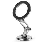 SYNCWIRE Soporte Coche Compatible MagSafe, Soporte Magnético Plegable, Rotación de 360°, Soporte Movil Magsafe Coche, Cuerpo Metálico Completo iPhone 16 Pro MAX 15 14 13 y Todos los Teléfonos