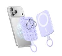 Syncwire Soporte de Anillo Magnético de Silicona con Ventosa Fuerte Compatible con MagSafe - Soporte de Teléfono para iPhone/Android, Manos Libres, Selfies, Vídeos y TikTok, Morado