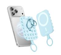 Syncwire Soporte de Anillo Magnético de Silicona con Ventosa Fuerte Compatible con MagSafe - Soporte de Teléfono para iPhone/Android, Manos Libres, Selfies, Vídeos y TikTok, Azul