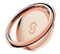 Syncwire Soporte de anillo para teléfono celular, rotación de 360 grados, soporte de anillo de dedo universal con agarre de metal pulido para soporte magnético de coche compatible con iPhone, Samsung, LG, Sony - oro rosa