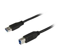 Synergy 21 S215300 - Cable USB (1 m, USB A, USB B, 3.0 (3.1 Gen 1), Male Connector/Male Connector, Negro)