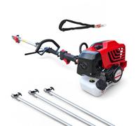 Synergy Podadora de Altura a Gasolina 65cc 4,9CV, Motor 2 Tiempos, Espada 25cm, 3 Extensiones y Correa de Soporte Profesional