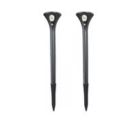 Synergy21 Lampara Solar LED para Jardin, 21 LED, a Pilas, Set de 2 Unidades