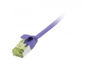 Synergy21 Patchkabel RJ45, CAT6A 500Mhz,10m, Lila, U/FTP, Slimline rund d=3,8mm, TPE/LSZH(Superflex), AWG32, mitCat,7 Rohkabel, Synergy 21 (S217399V3) Marca