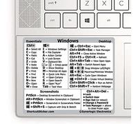SYNERLOGIC,Adhesivo de teclado para Windows 10/11 (fabricado en Estados Unidos), laminado y adhesivo sin residuos, para cualquier ordenador portátil o escritorio LG: 3.5x3.9 pulgadas (paquete de 2)