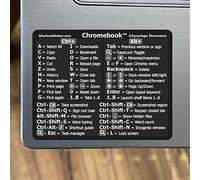 SYNERLOGIC Chrome OS referencia teclado adhesivo - vinilo negro - tamaño 3 x 2.4 pulgadas para cualquier Chromebook portátil compatible marcas Google Pixelbook HP Asus Acer Lenovo Samsung Dell y más