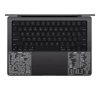 Synerlogic Pegatinas de atajos para Mac OS y Word/Excel, pegatinas de teclado para macOS, hoja de trucos laminada de vinilo para MacBook para ordenador portátil, comandos rápidos de MacBook 2026