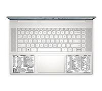 SYNERLOGIC Windows + Word/Excel (para Windows) Quick Reference Guide Keyboard Shortcut Stickers, vinilo no residual (blanco/S/Combo/2sets)