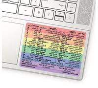 Synerlogic Word/Excel - Adhesivo de acceso directo de Windows | Guía de referencia de atajos de teclado | Esenciales para trabajar desde casa | Hoja de trucos de accesos directos de Excel, vinilo