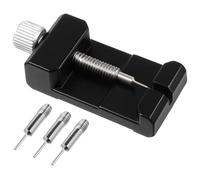 SynHHergyx Herramienta de extracción de eslabones de reloj de 1.1 pulgadas de ancho con 3 dedales de repuesto para quitar eslabones de cadena para ajustar la reparación de relojes de pulsera