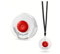 SYNLETT Botón de Llamada Médica SOS para Ancianos Compatible con Pager M091B y SP30 Sistema de Alarma Inalámbrica para Cuidadores Hogar Clínica Emergencias