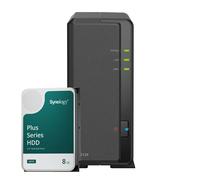 Synology DiskStation DS124 NAS de 1 bahía 2,5"/3,5" SATA HDD/SSD, 2x Gigabit LAN, 2x USB 3.0, 1GB RAM