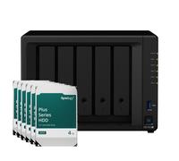 Synology DiskStation DS1522+ NAS de 5 bahías [5 discos duros/SSD SATA de 3,5/2,5", 2 SSD M.2 2280 NVMe, 4 LAN GbE, 8 GB de RAM]