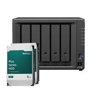 Synology DiskStation DS1525+ NAS de 5 bahías AMD Ryzen™ V1500B, 8 GB de RAM DDR4, 0/5 HDD/SSD