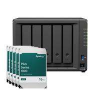 Synology DiskStation DS1525+ NAS de 5 bahías AMD Ryzen™ V1500B, 8 GB de RAM DDR4, 0/5 HDD/SSD