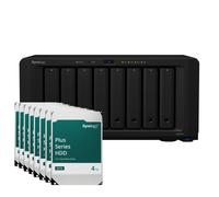 Synology DiskStation DS1821+ 32TB Plus HDD NAS Bundle NAS incl. 8 discos duros Synology Plus HDD de 4 TB y 3,5 pulgadas SATA