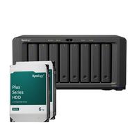 Synology DiskStation DS1825+ NAS de 8 bahías AMD Ryzen™ V1500B, 8 GB de RAM DDR4, 0/8 HDD/SSD