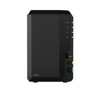 Synology DiskStation DS218 - Lote de 2 discos duros Seagate Ironwolf, integrados y listos para usar (2 x 4 TB Seagate Ironwolf), color negro
