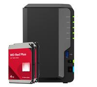 Synology DiskStation DS225+ NAS de 2 bahías Intel Celeron J4125, 2 GB de RAM DDR4, 0/2 HDD/SSD