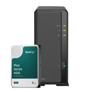 Synology DS124 4TB Synology Plus HDD NAS Bundle NAS incl. 1x disco duro Synology Plus de 4 TB SATA de 3,5 pulgadas