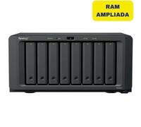 Synology DS1825+/16G NAS DiskStation - 8 Bahías 3.5"/2.5", Torre, 16GB DDR4 ECC, 2x 2.5GbE, Hasta 360TB, AMD Ryzen V1500B