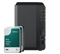 Synology DS223 16TB Plus HDD NAS Bundle NAS incl. 2 Synology Plus HDD de 8 TB SATA de 3,5 pulgadas