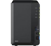 Synology DS223 - Estación de disco NAS de 2 bahías (Realtek RTD1619B Quad-Core de 2 GB de RAM, 1 puerto LAN RJ-45, 1 GbE, paquete de 12 TB con 2 discos duros de la serie Synology Plus de 6 TB