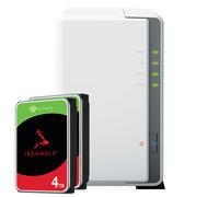 Synology DS223j 8TB Seagate IronWolf NAS Bundle NAS incl. 2 discos duros SATA de 3,5 pulgadas IronWolf s de 4 TB de Seagate
