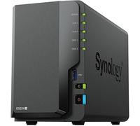 Synology DS224+ - Estación de disco NAS (Intel Celeron J4125 de 4 núcleos, 2,0 GHz, 2 GB DDR4 RAM, 2 puertos RJ-45 1 GbE, 1 GbE, paquete de 12 TB con 2 discos duros de 6 TB)