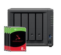 Synology DS423+ 32TB IronWolf NAS Bundle NAS incl. 4 discos duros SATA de 3,5 pulgadas IronWolf de 8 TB